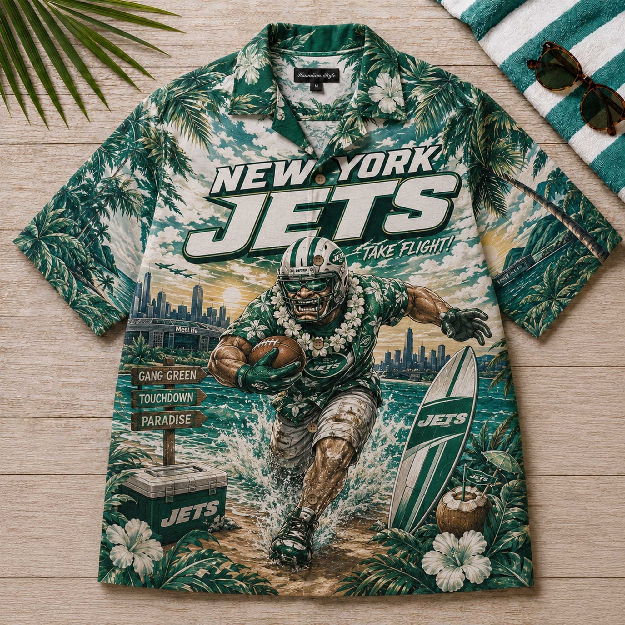 Premium NYJ Hawaiian Shirt TNSM