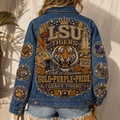 Premium LSU Denim Jacket PTKL