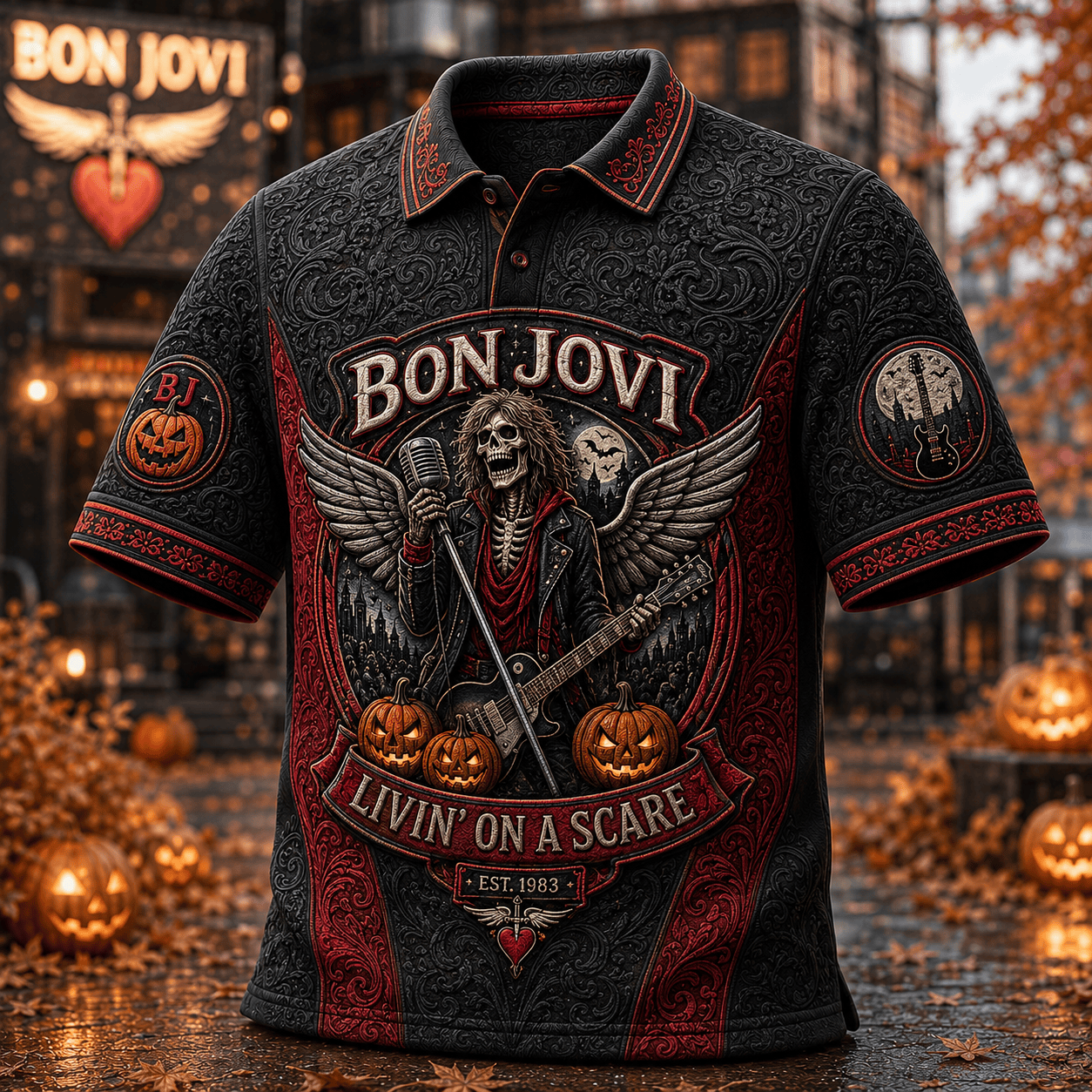 PREMIUM BJV EMBOSS POLO SHIRT HQH