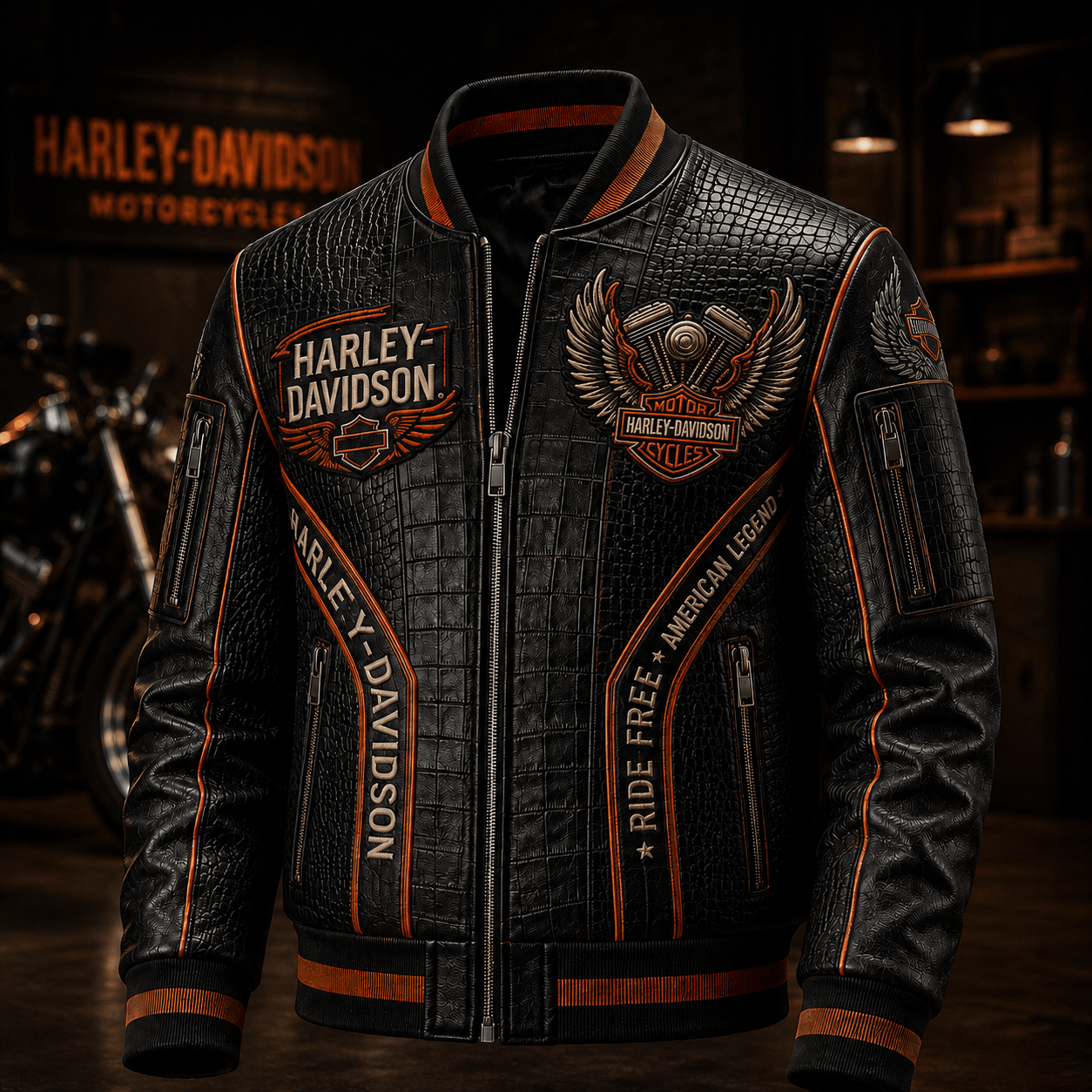 Premium HLDV Leather Zipper Jacket TNSM