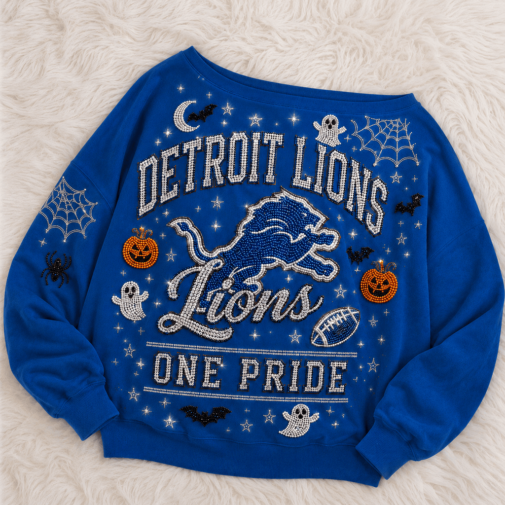 DTL 3D SHOULDER RHINESTONE SWEATSHIRT DNBN
