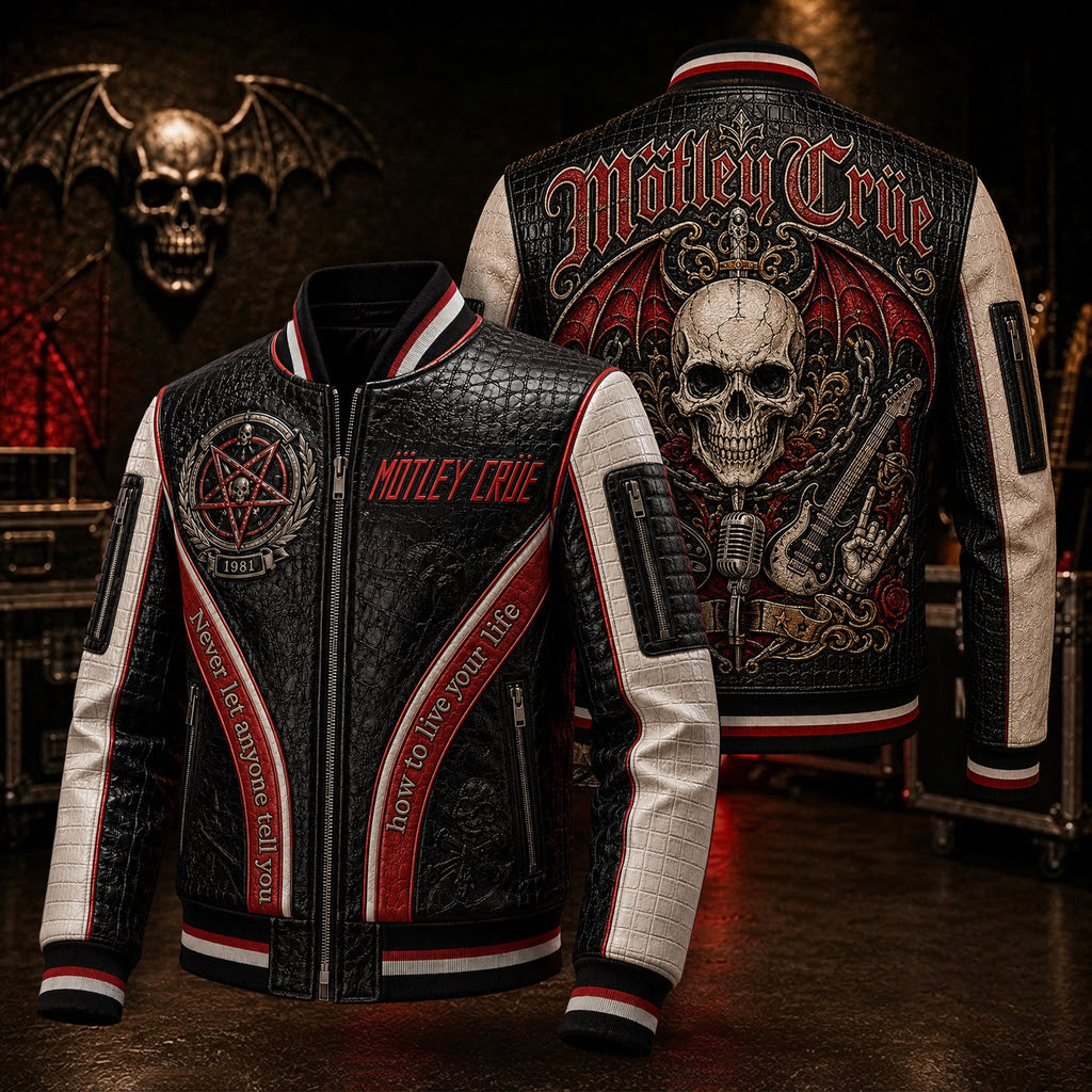 Premium MTLC Leather Zipper Jacket PVNA