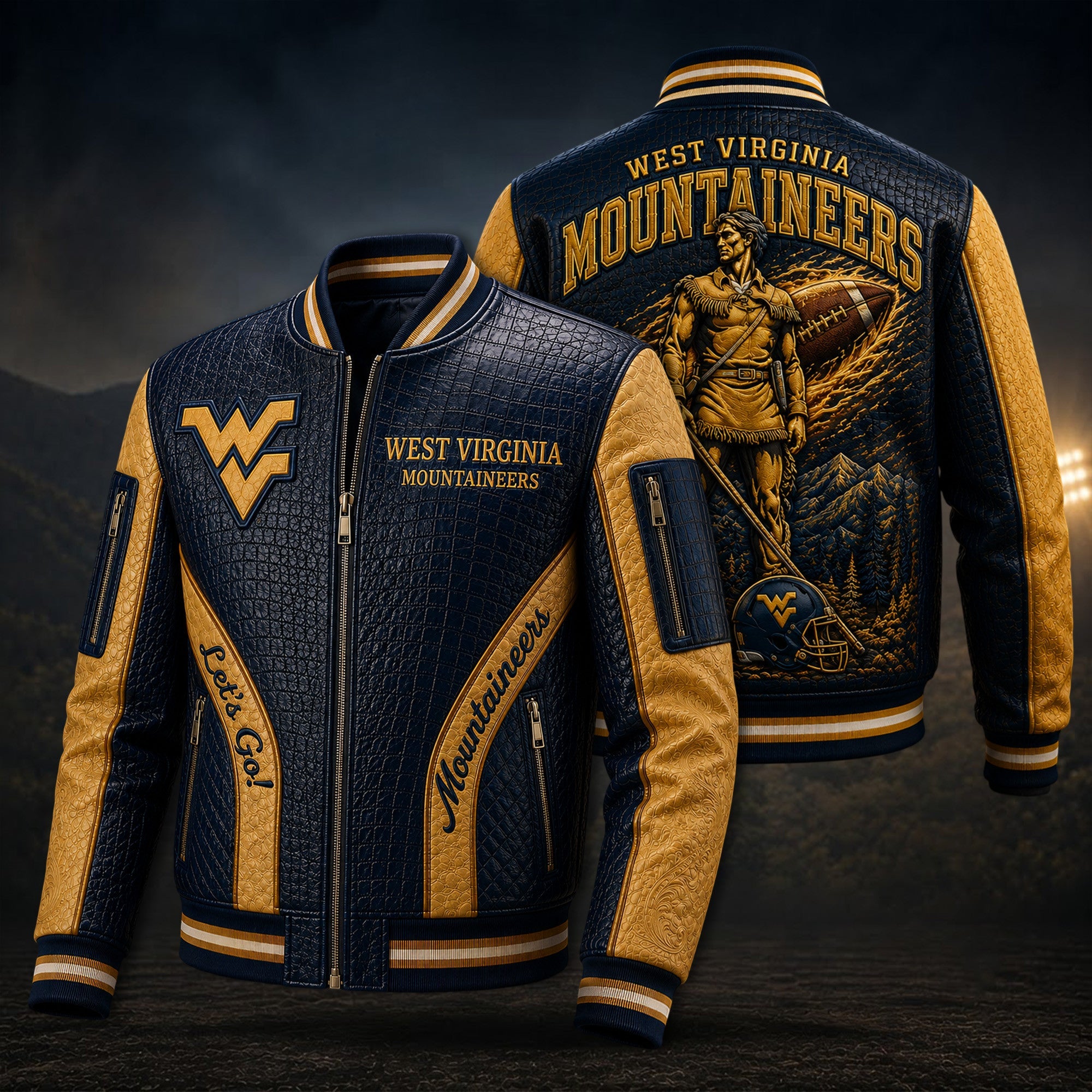 Premium WVM Leather Zipper Jacket PVNA