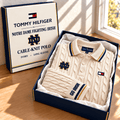 NDFI Premium Cable-Knit Polo TTTT