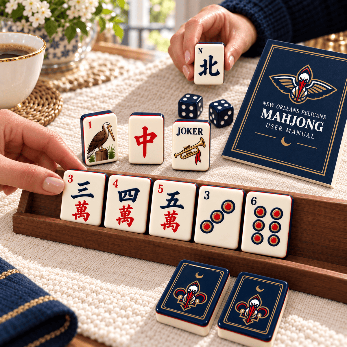 Premium NOP Mahjong Tiles Set PVNA