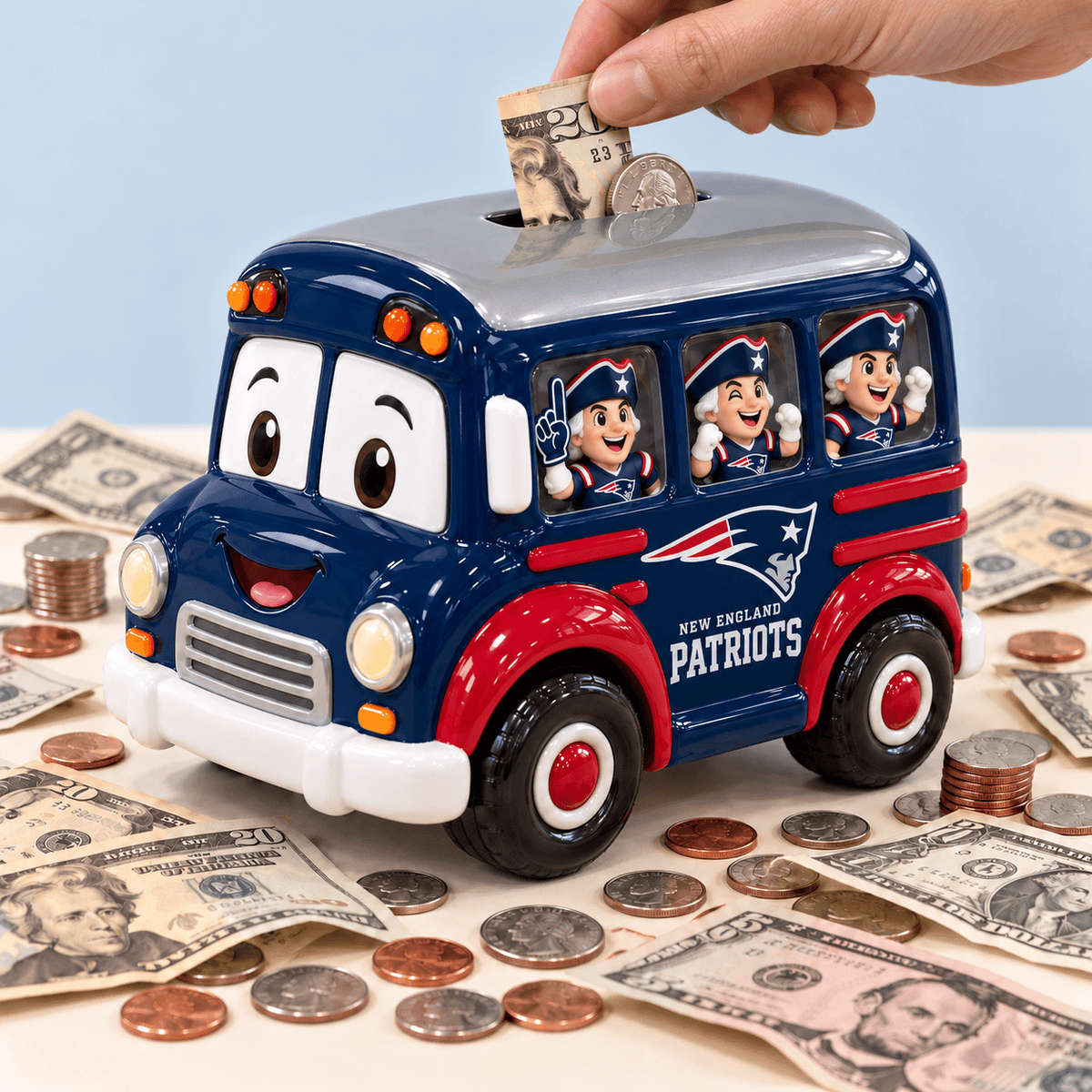 NEP School Bus Piggy Bank DNBN