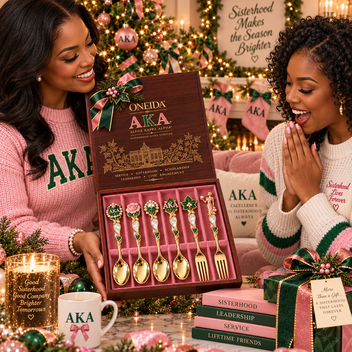 AKA Premium Collectible Spoon & Fork Set BMD