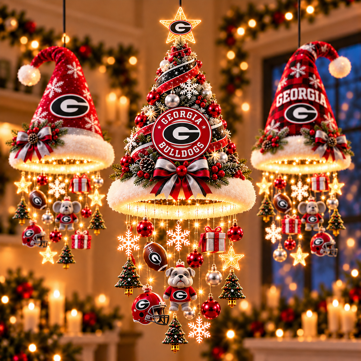 GGBD Premium Christmas Hanging Chandelier Set BMD