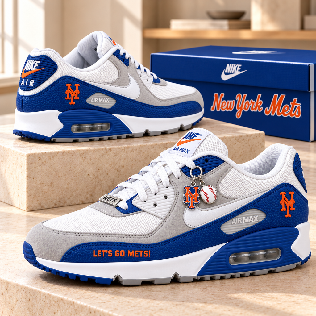 New York Mets Premium Low-Top Sneakers