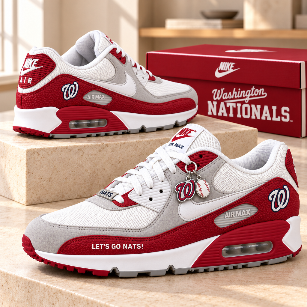 Washington Nationals Premium Low-Top Sneakers
