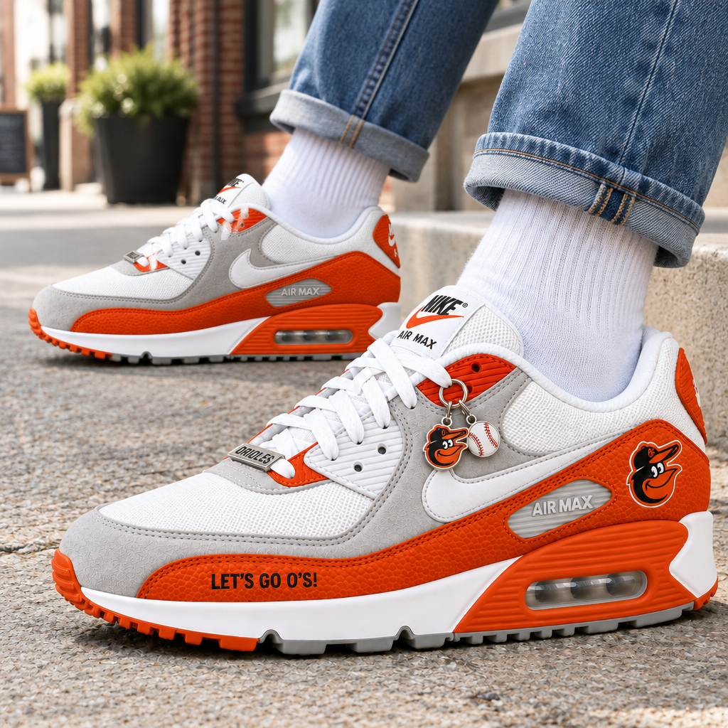Baltimore Orioles Premium Low-Top Sneakers