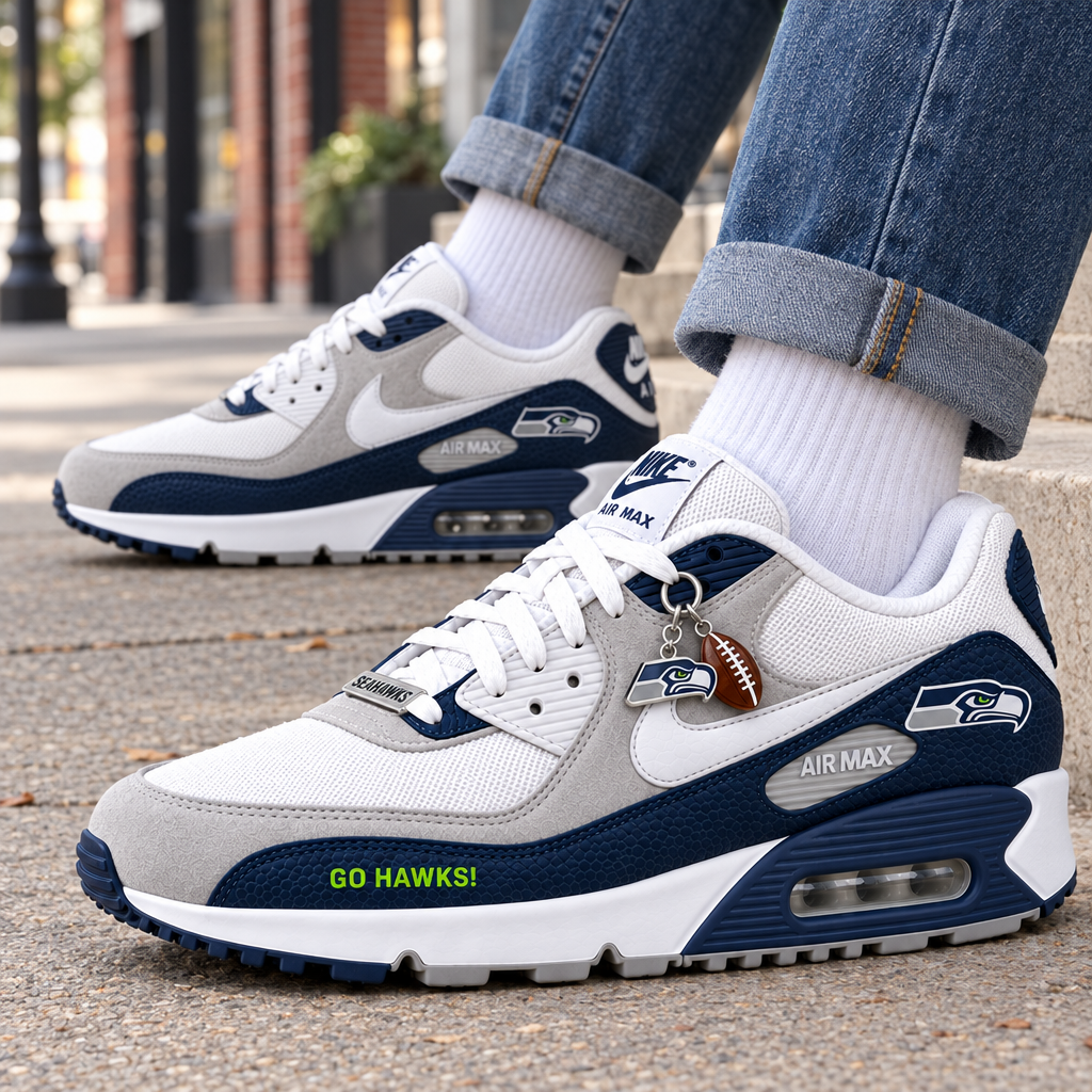 Seattle Seahawks Premium Low-Top Sneakers