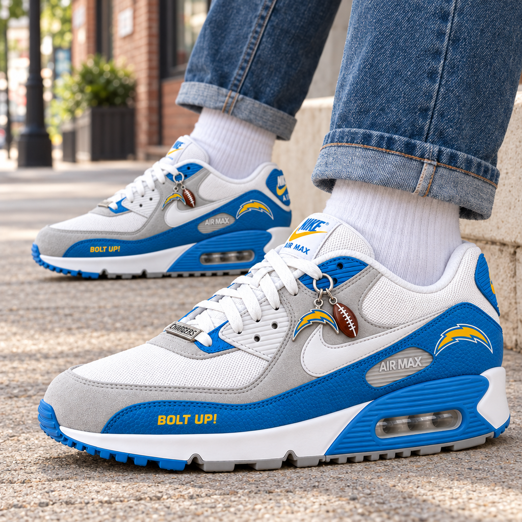 Los Angeles Chargers Premium Low-Top Sneakers