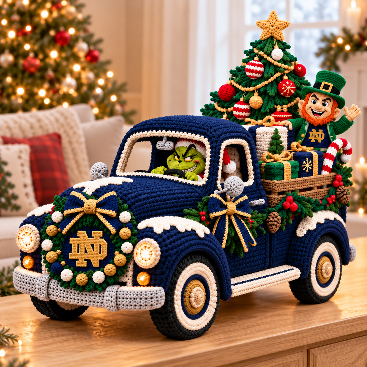 NDFI Cozy Christmas Holiday Truck Decor PNPA