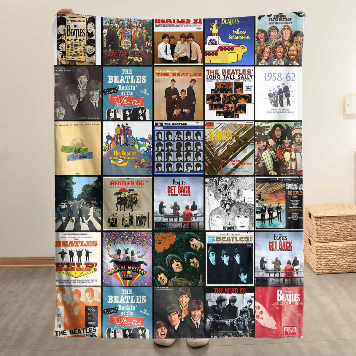 TBE Albums Collage Sherpa Blanket DNBN