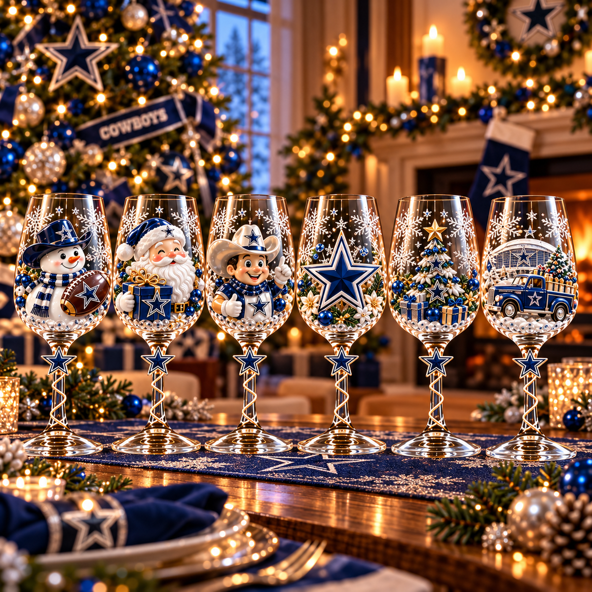 DLCB Premium Sculpted Crystal Wine Glass Collector Set TTNL