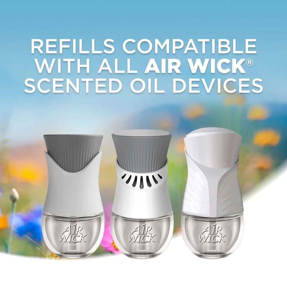 Scented Oil Refill 2 Count Summer Delights Air Freshener with Essential Oils Floral Melon Vanilla Compatible with Plug In