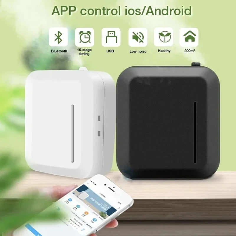 300m³ Aroma Diffuser Wall Mounted Scent Machine Large Area Hotel Air Freshener Lobby Aromatic Device Home Fragrance Diffuser