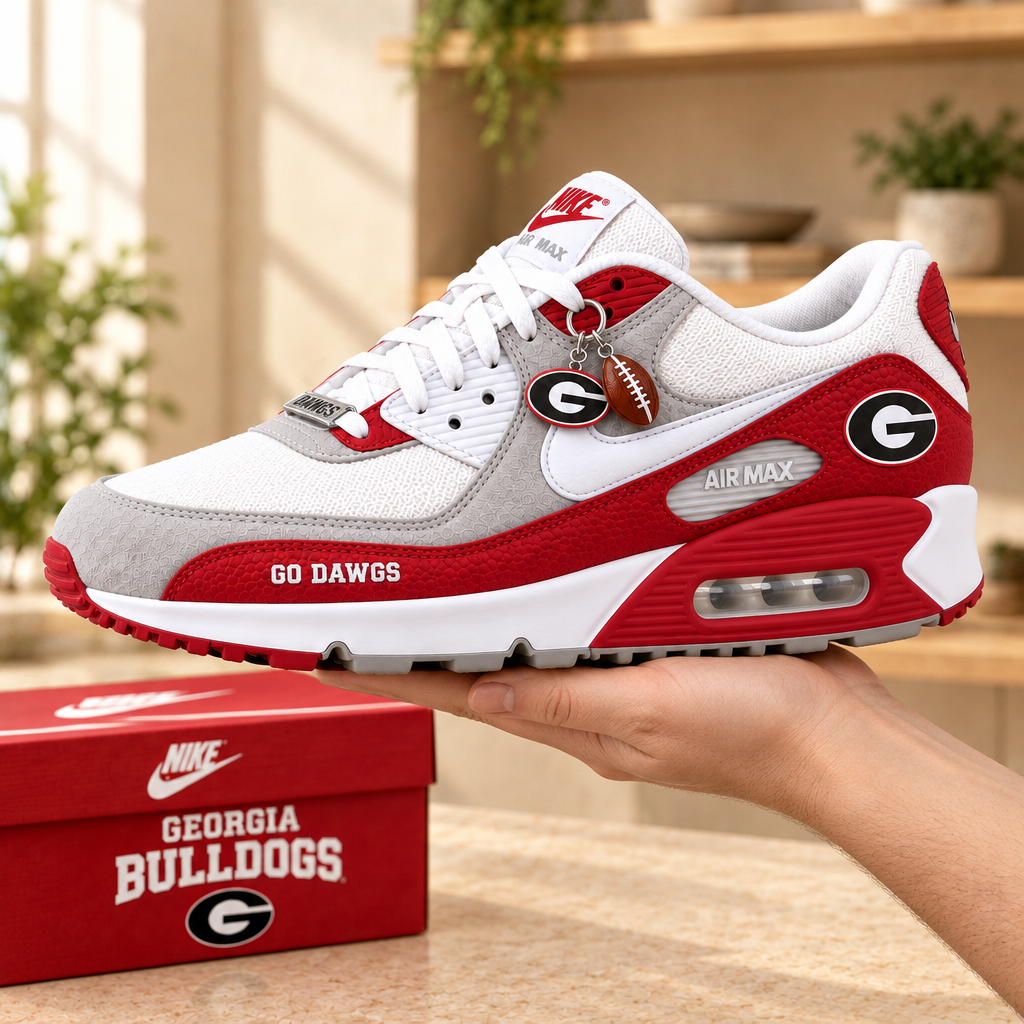 Georgia Bulldogs Premium Low-Top Sneakers