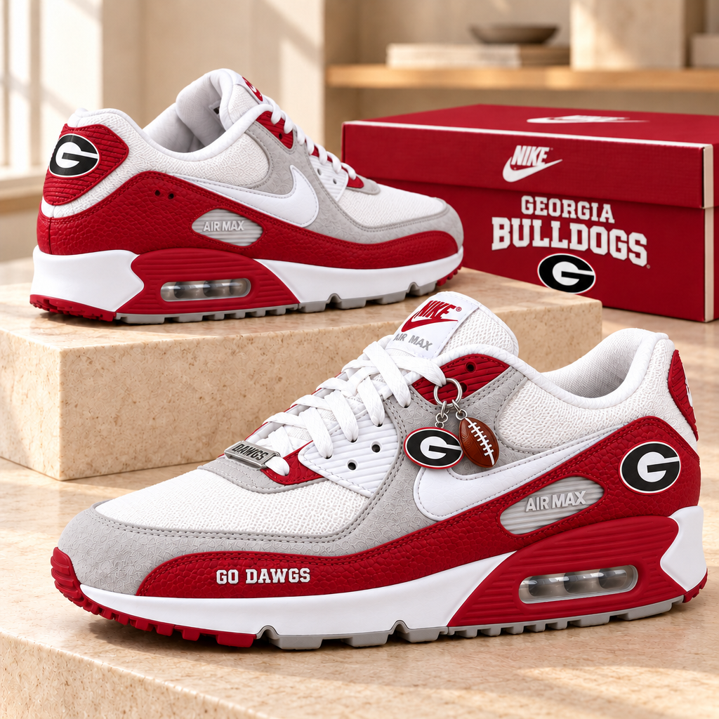 Georgia Bulldogs Premium Low-Top Sneakers