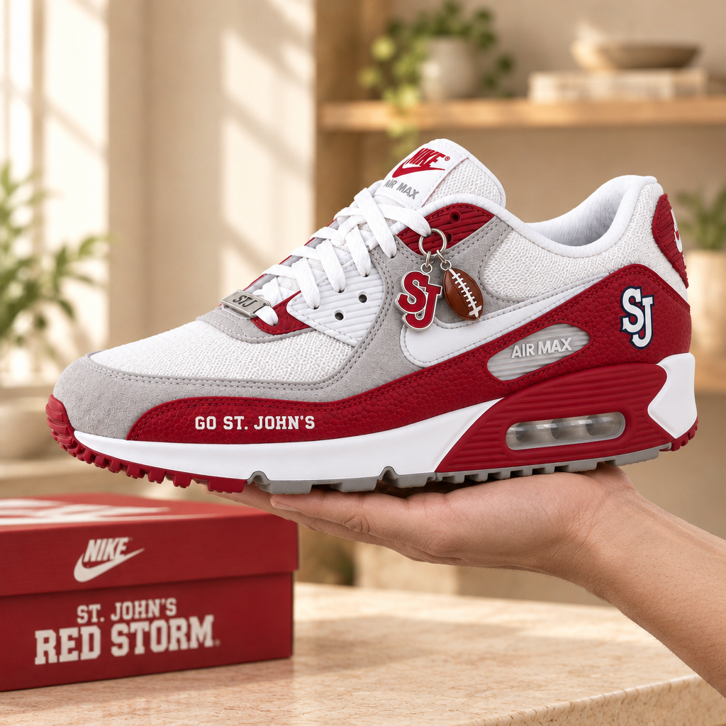 St John S Red Storm Premium Low-Top Sneakers