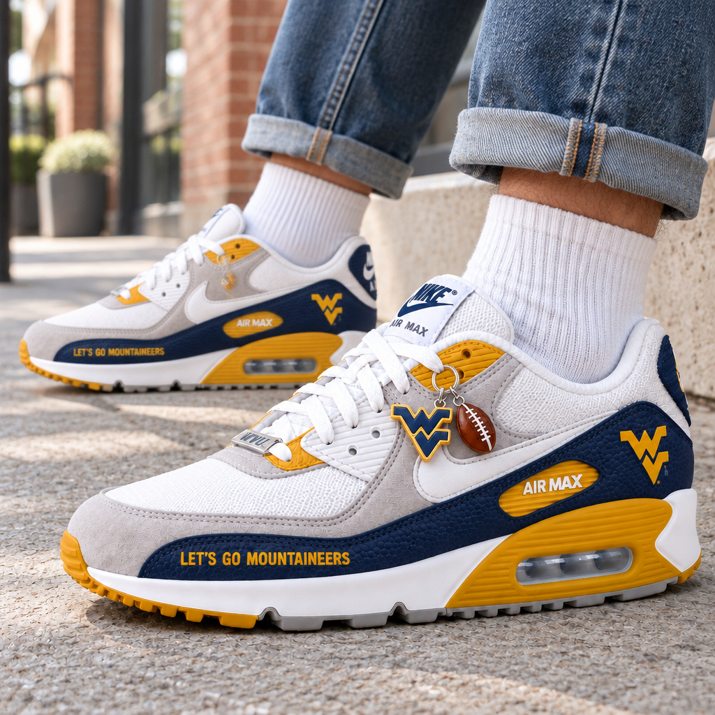 West Virginia Mountaineers Premium Low-Top Sneakers