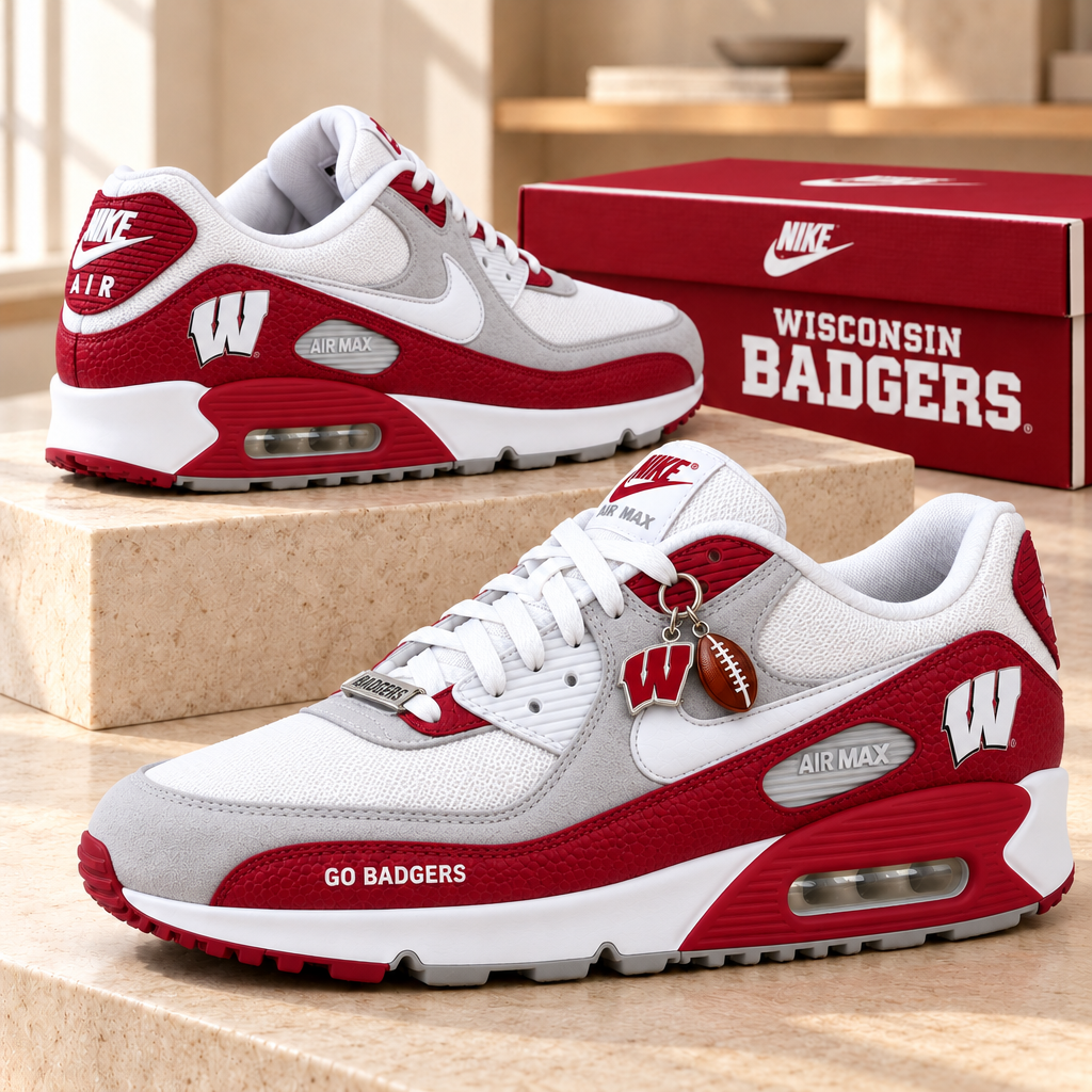Wisconsin Badgers Premium Low-Top Sneakers