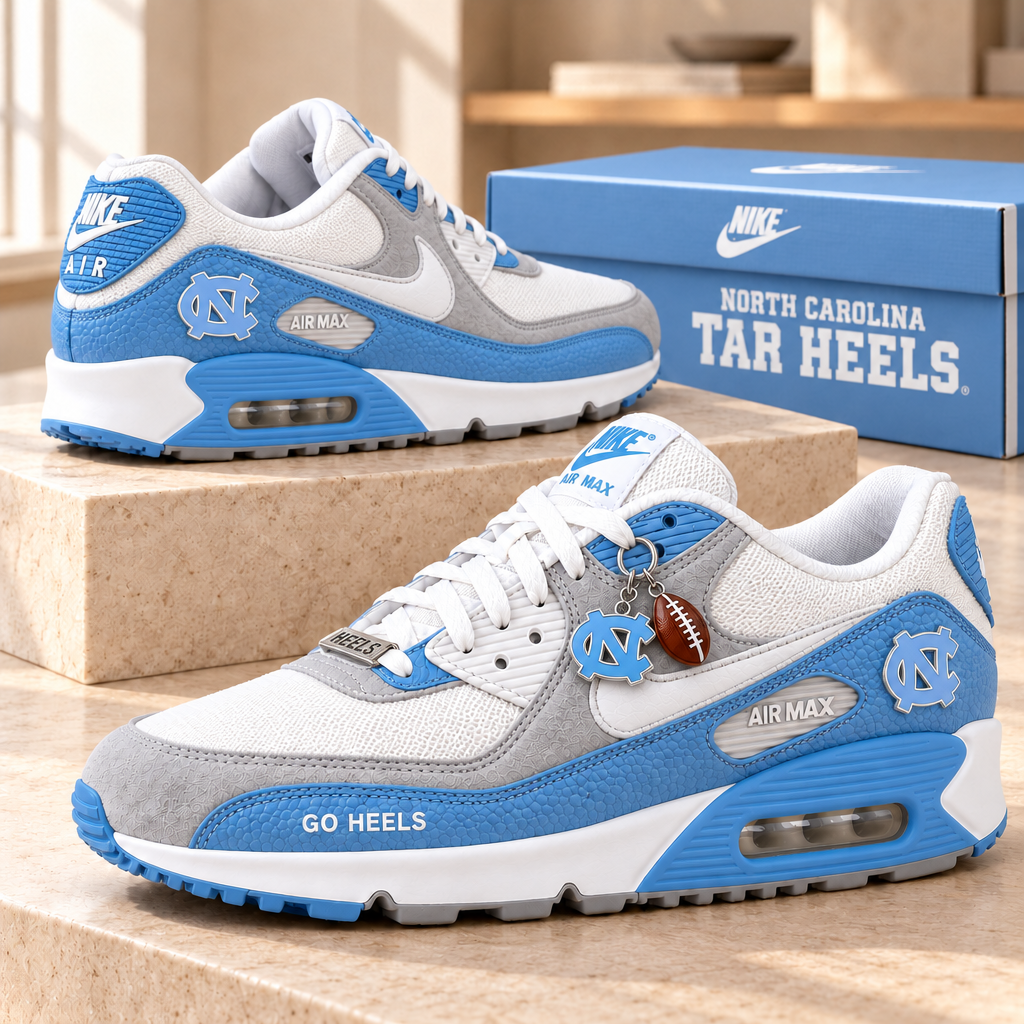 North Carolina Tar Heels Premium Low-Top Sneakers