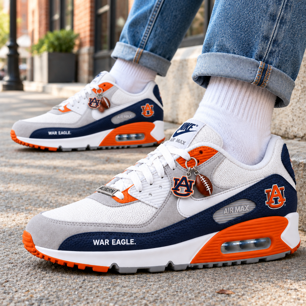 Auburn Tigers Premium Low-Top Sneakers