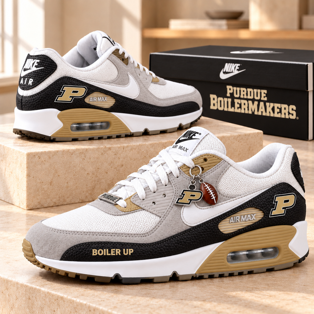 Purdue Boilermakers Premium Low-Top Sneakers