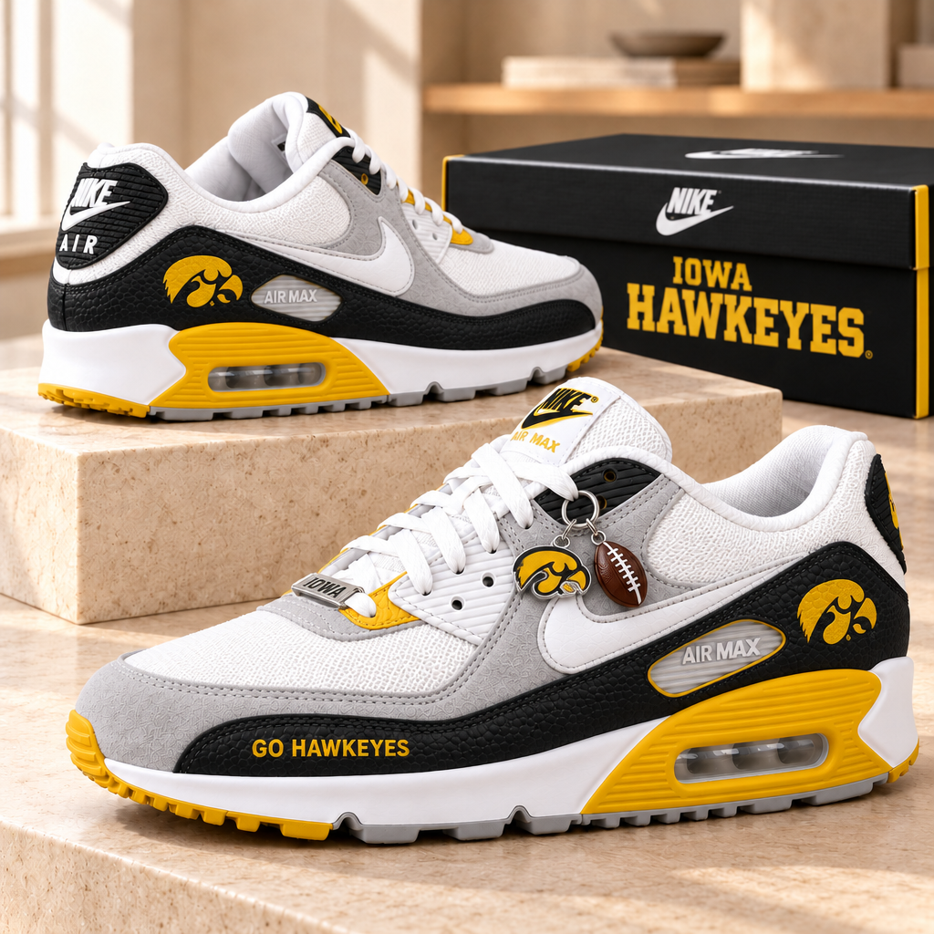 Iowa Hawkeyes Premium Low-Top Sneakers