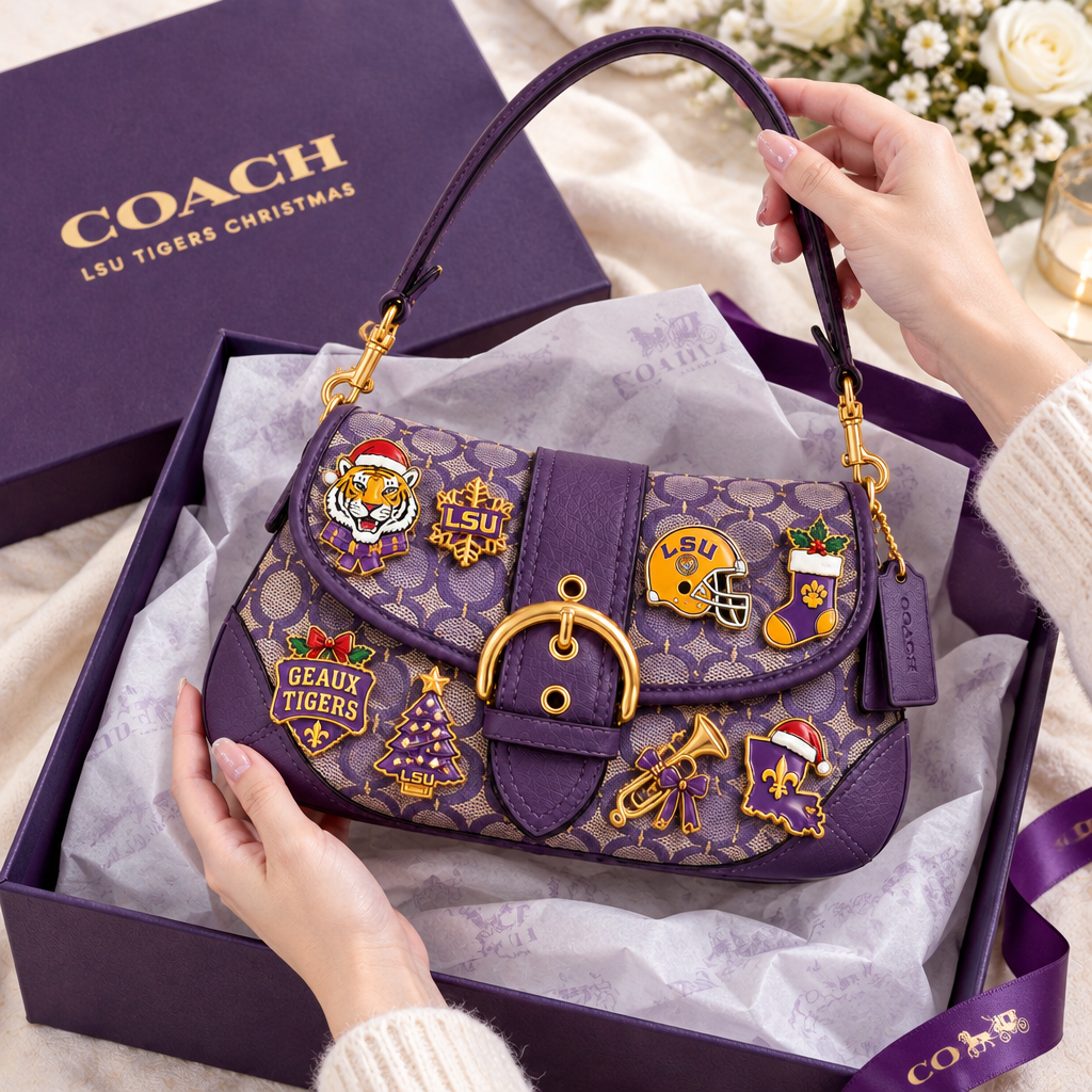 LSU Tigers Soho Bag With Charm